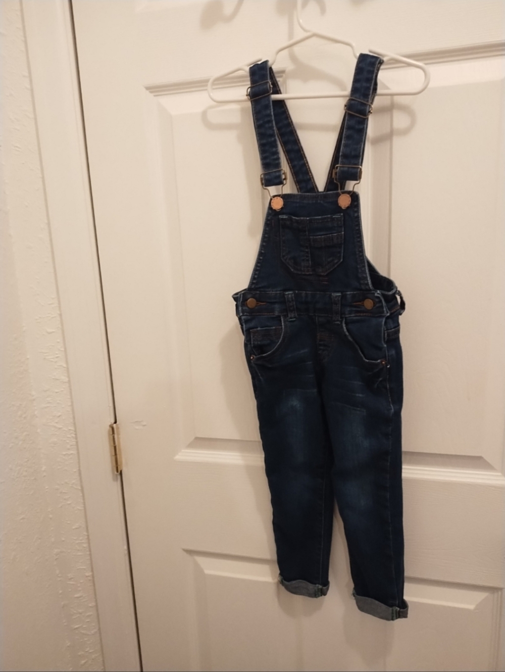Source Unknown Dark Blue Kids Overalls